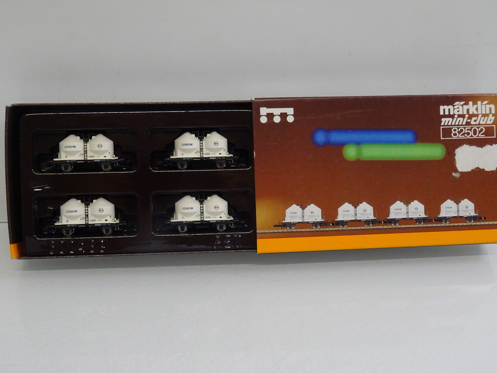 Märklin Z 82502 Staubgutwagen Set 4tlg. Karsdorfer Zement neuwertig OVP LE4175