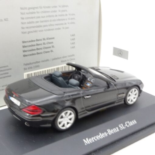 Minichamps 1:43 Werbemodell B66962390 MB SL-Klasse schwarz in OVP EX7723 – Bild 3