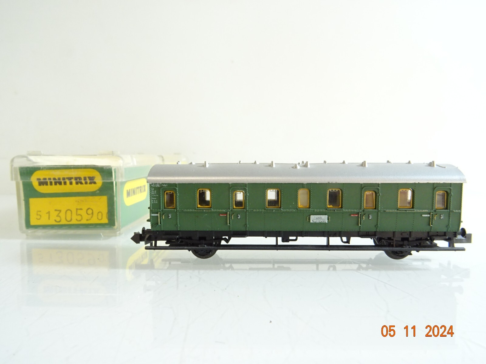 Minitrix N 13059 Personenwagen 3.Kl. in EVP PR3652
