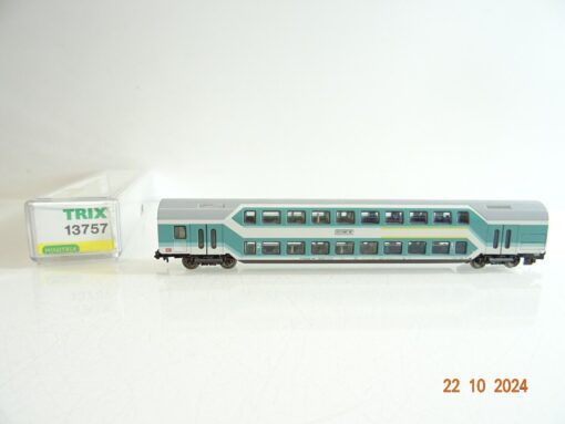 Minitrix N 13757 Doppelstockwagen 1./2. Kl. der DB in OVP PR3437