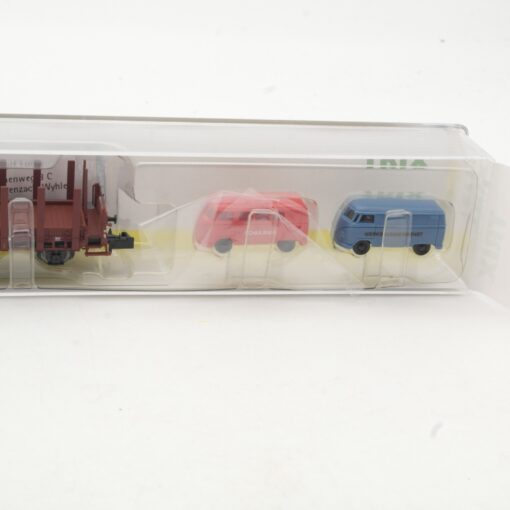 Minitrix N 15192 Rungenwagen mit 2 VW Transporter in OVP RR535 – Bild 3