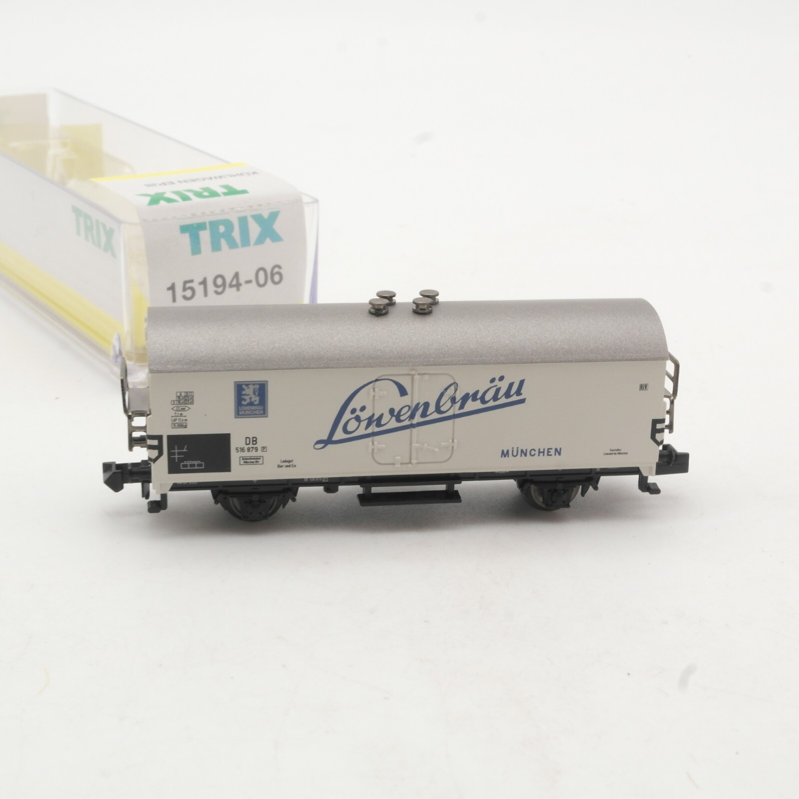 Minitrix N 15194-06 Kühlwagen Bierwagen Löwenbräu der DB in OVP QR7896 – Bild 3