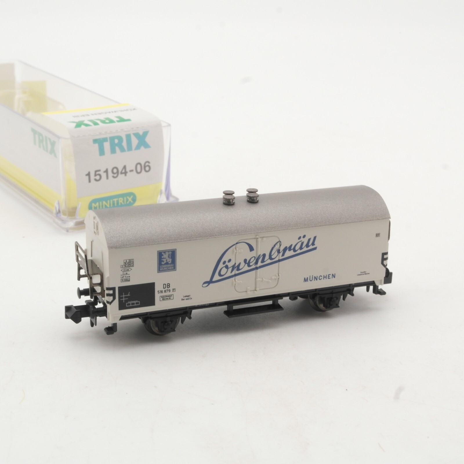 Minitrix N 15194-06 Kühlwagen Bierwagen Löwenbräu der DB in OVP QR7896