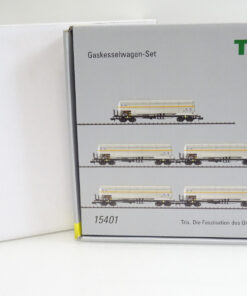 Minitrix N 15401 Original-Verpackung für Gaskesselwagen-Set LE1632