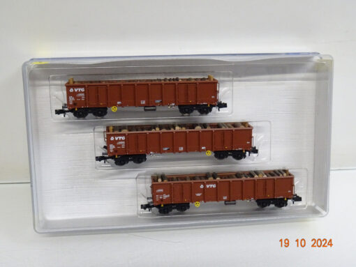 Minitrix N 18288 Güterwagen-Set 3tlg. Eanos der VTG in OVP LE6589
