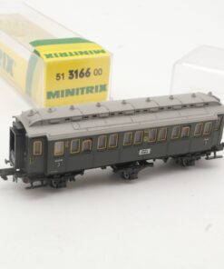 Minitrix N 51 3166 00 Personenwagen 3. klasse der DRG in OVP RR5323