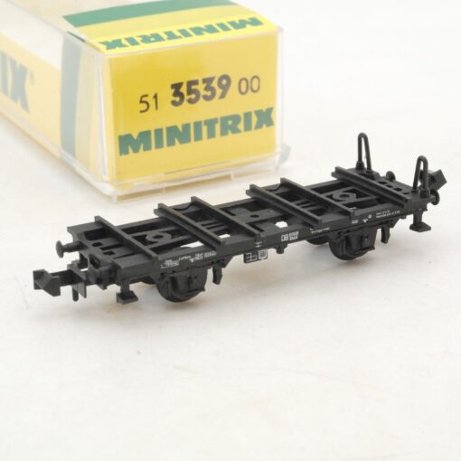 Minitrix N 51 3539 00 Behältertragwagen der DB in OVP RG6150 – Bild 3