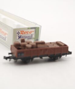 Minitrix N offener Güterwagen mit Ladung in EVP RR2517