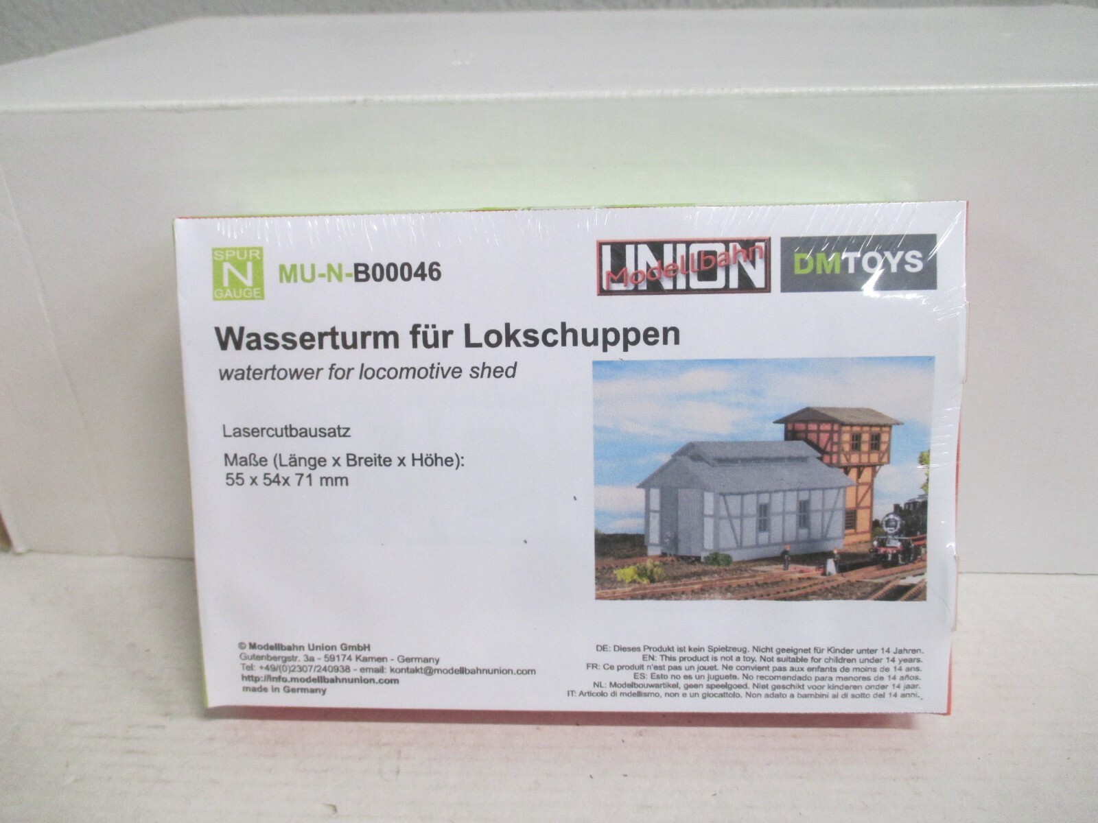 Modellbahn Union Spur N B00046 Bausatz Wasserturm für Lokschuppen  m.OVP WZ5457