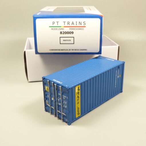 PT Trains Spur H0 1:87 820009 Container 20´ Raffles DV RFCU in OVP EX7073 – Bild 3