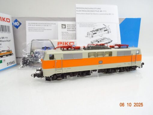 Piko H0 51845 AC E-Lok BR 111 111-1 Rhein-Ruhr der DB Digital in OVP JL3347