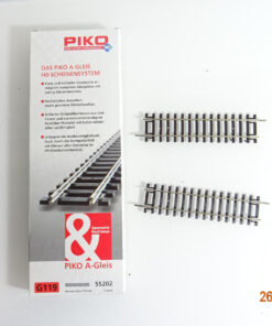 Piko H0 55202 A Gleis gerades Gleis 119mm 2Stück siehe Foto in OVP CK3178
