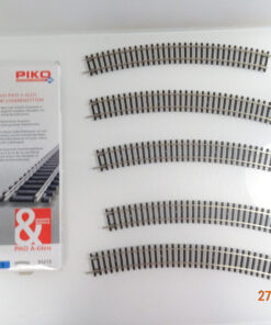Piko H0 55213 A Gleis gebogenes Gleis r 484mm 5Stück siehe Foto in OVP CK3194