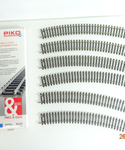 Piko H0 55213 A Gleis gebogenes Gleis r 484mm 6Stück siehe Foto in OVP CK3166