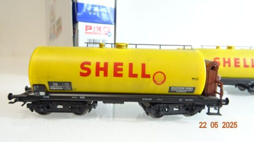 Piko H0 58325 A/B/C Kesselwagen Shell Set 3 tlg. der DB in OVP PR7977 – Bild 3