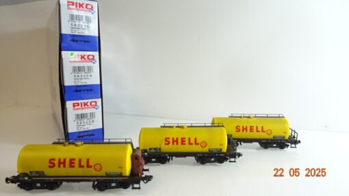 Piko H0 58325 A/B/C Kesselwagen Shell Set 3 tlg. der DB in OVP PR7977