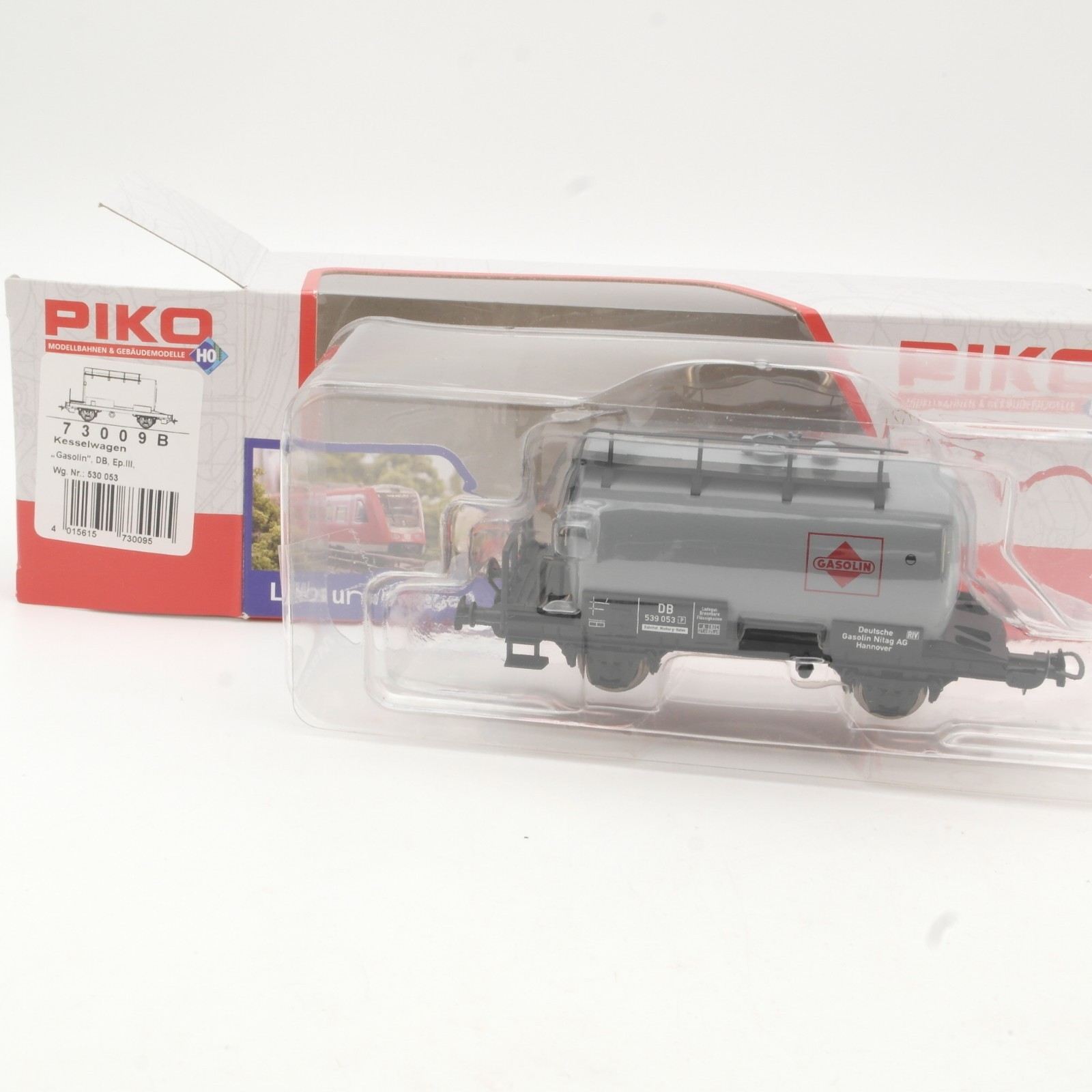 Piko H0 73009 B Kesselwagen Gasolin der DB neuwertig in OVP RR5533
