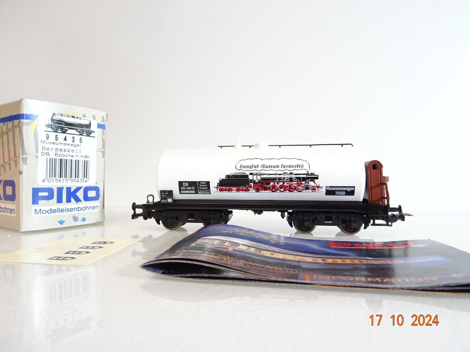 Piko H0 95435 Kesselwagen Museumswagen der DB in OVP PR3308