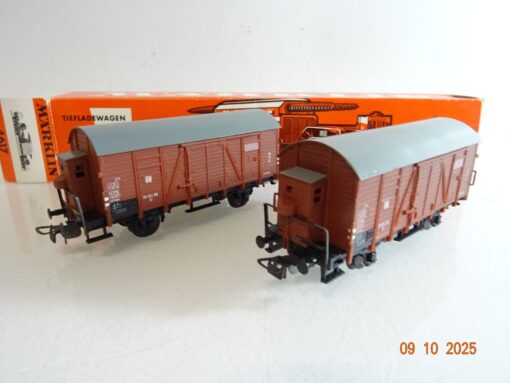 Piko H0 Set gedeckter Güterwagen 04-84-99 der DR in EVP RR3871