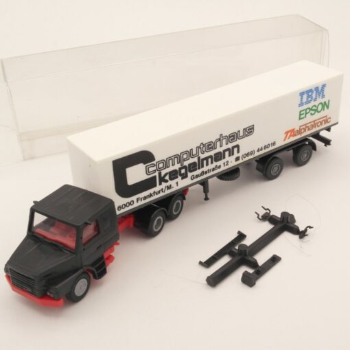 Praline 1:87 Scania H Koffer-Sattelzug " Computerhaus Kegelmann " in EVP EZ512