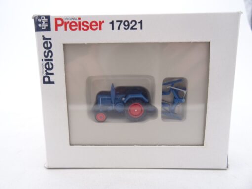 Preiser 1:87 17921 Lanz D 2416 Ackerschlepper mit Zubehör in OVP QR8220