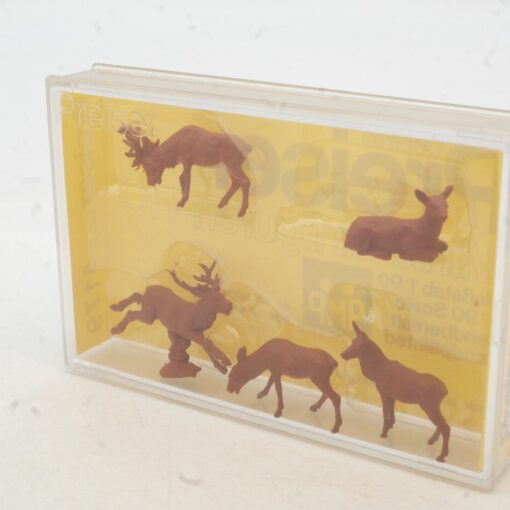 Preiser 1:90 4179 Figuren Set Hirsche + Rehe 5 Stück in OVP RG3904 – Bild 3