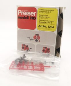 Preiser H0 1254 Schlauchanhänger Ziegler 2 B/2 C in OVP RR1610