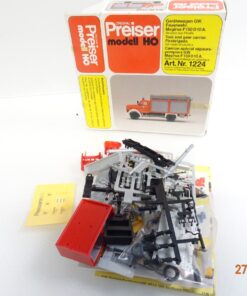 Preiser H0 Bausatz 1224 Gerätewagen GW. Feuerwehr Magirus F in OVP RR1331