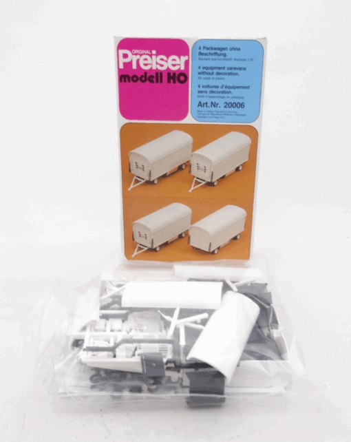 Preiser H0 Bausatz 20006 Packwagen ohne Beschriftung in OVP RR1424