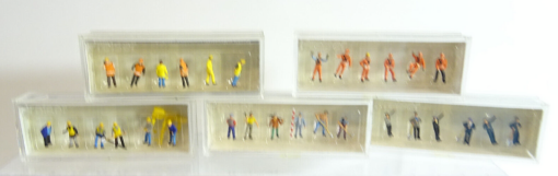 Preiser N Figuren-Sets 5 Stück siehe Fotos neuwertig in OVP CK2372