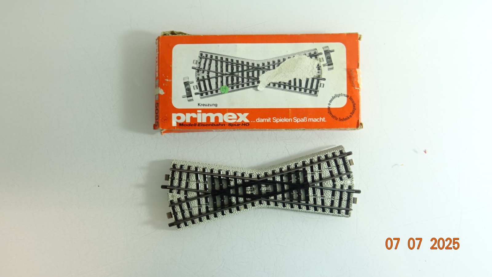 Primex H0 5085 Kreuzung M-Gleis siehe Foto in OVP CK9428