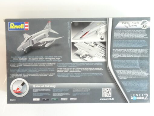 Revell 1:72 Klick-Bausatz  03651 Phantom F-4 neuwertig in OVP QR5437 – Bild 3