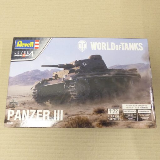 Revell 1:72 World of Tanks Bausatz-Nr.: 03501 Panzer III, in OVP EX2729