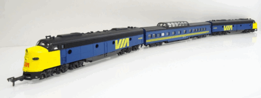 Rivarossi H0 6177 RAR Zugset 3tlg. Diesellok EMD E8 mit Panoramawagen VIA JL1744 – Bild 3