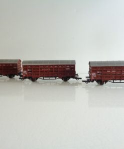 Roco H0 3 Viehtransportwagen der DB BH937 o.