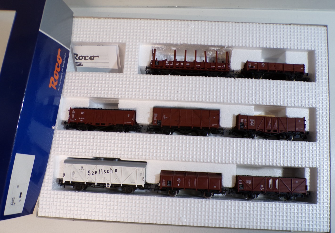 Roco H0 44002 AC Güterwagen-Set 8 tlg. der DB/DR in OVP für Märklin BH1761