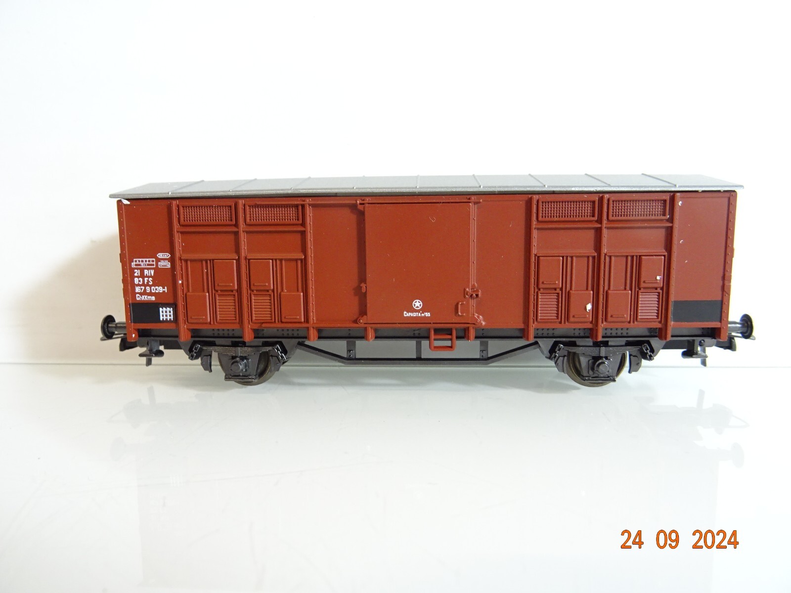 Roco H0 46000 gedeckter Güterwagen der FS neuwertig in OVP PR2845 – Bild 4