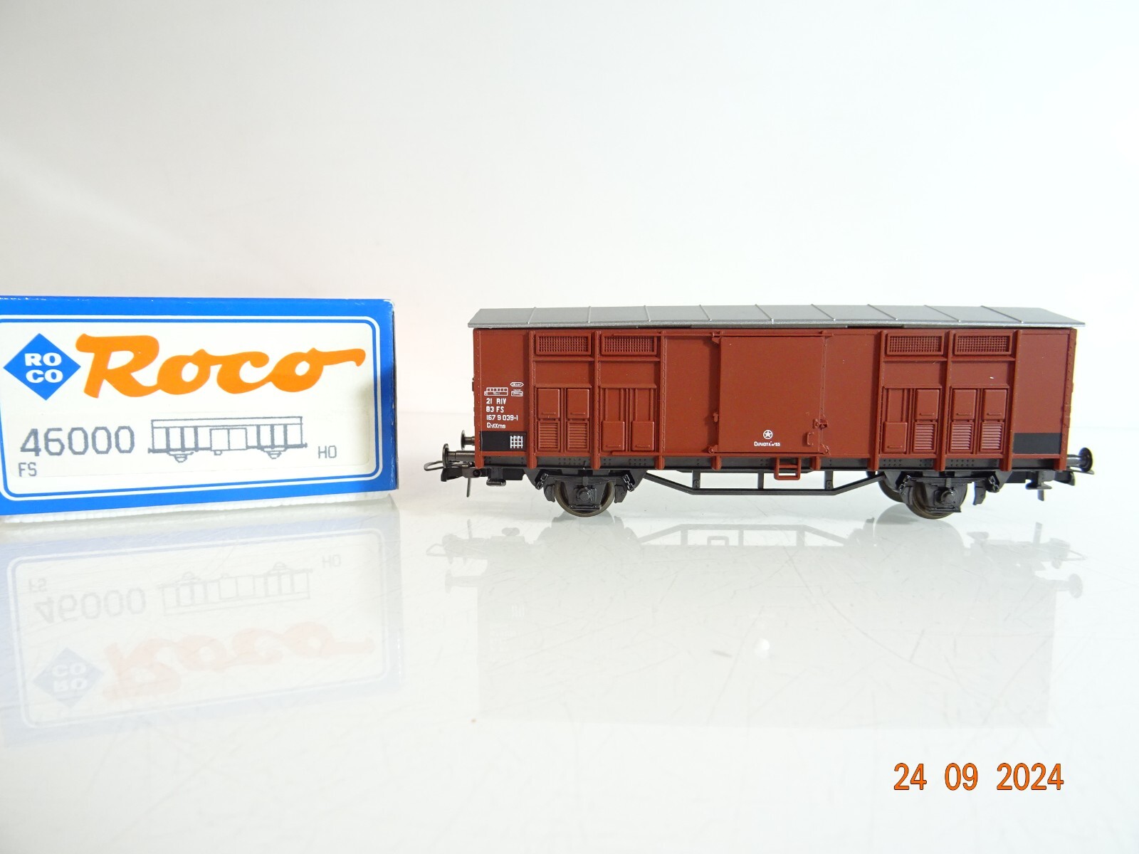 Roco H0 46000 gedeckter Güterwagen der FS neuwertig in OVP PR2845