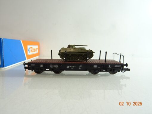 Roco H0 46380 Schwerlastwagen mit Panzer der DB in OVP BH344 – Bild 3