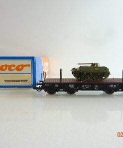 Roco H0 46380 Schwerlastwagen mit Panzer der DB in OVP BH344