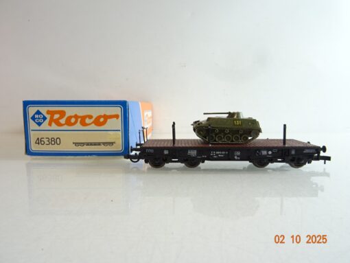 Roco H0 46380 Schwerlastwagen mit Panzer der DB in OVP BH344
