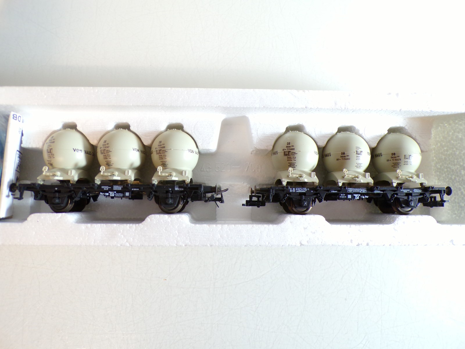 Roco H0 46520 Behältertragwagen-Set 2.tlg. der DB in OVP BH1355 – Bild 3