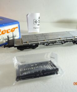 Roco H0 47724 Rungenwagen beladen mit Aluminiumstäben der DB in OVP RR3813
