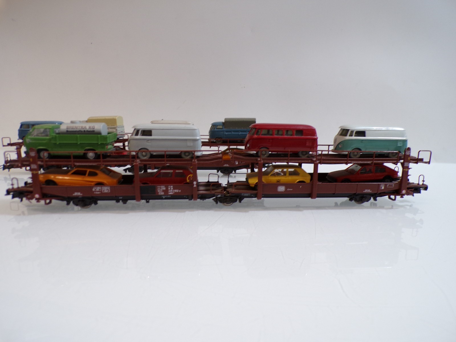 Roco H0 66064 AC Autotransportwagen-Set 2 tlg. der DB in OVP für Märklin BH1765 – Bild 3