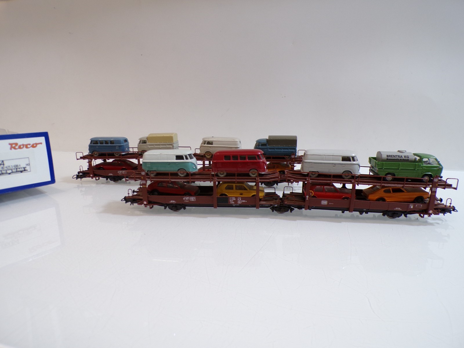 Roco H0 66064 AC Autotransportwagen-Set 2 tlg. der DB in OVP für Märklin BH1765