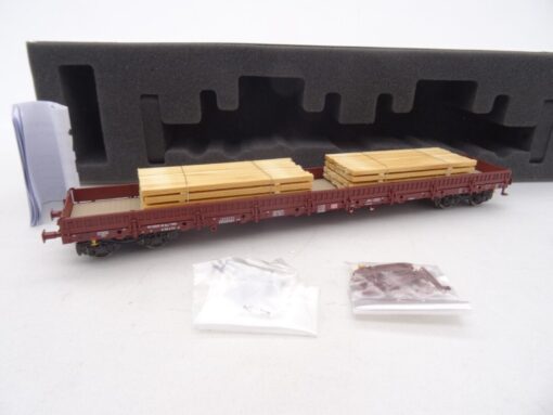 Roco H0 66990 Rungenwagen mit Ladung der DB in OVP QR8259