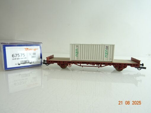 Roco H0 67575 Flachwagen mit Container der SNCF in OVP PR9723