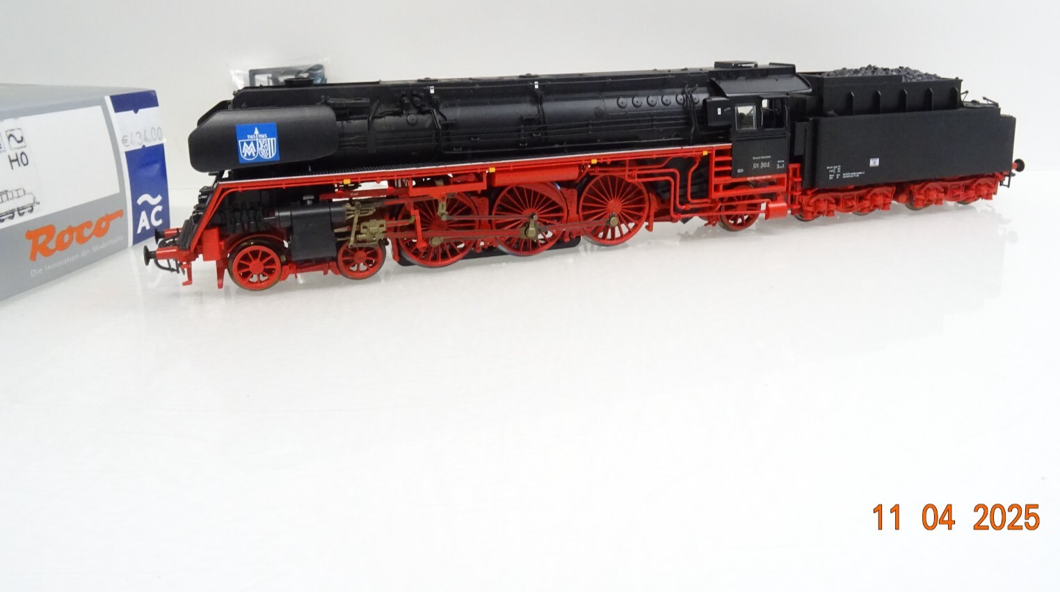 Roco H0 69263 AC Dampflok BR 01 505 Messe Leipzig der DR Sound Digital OVP JL29