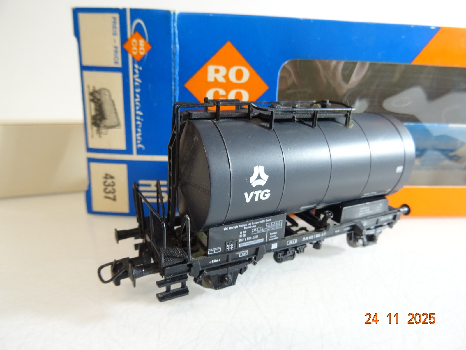 Roco H0 AC 4337 Kesselwagen VTG der DB in OVP RR4796