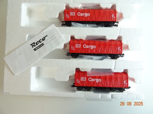 Roco H0 aus 46940 Wagen-Set Schiebeplanenwagen 3 tlg. der DB in EVP BH14